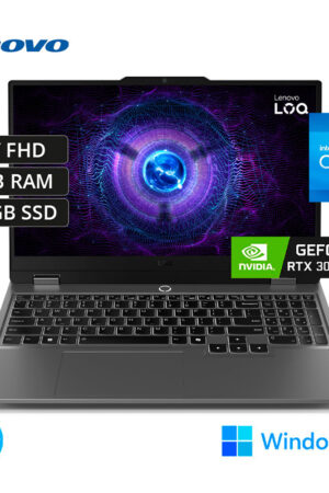 Lenovo LOQ 15IAX9 83GS00EQLM Core i5-12450HX, 24GB RAM, 512GB SSD, RTX 3050 6GB, 15.6″ FHD, Windows 11